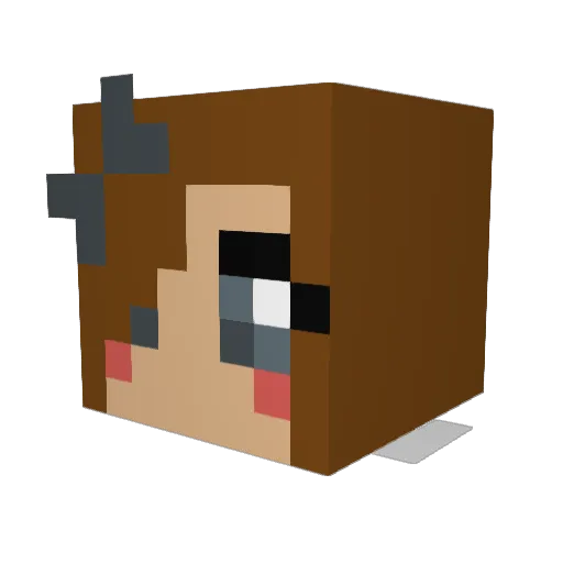 chantelle2345 Minecraft avatar head, 3D render