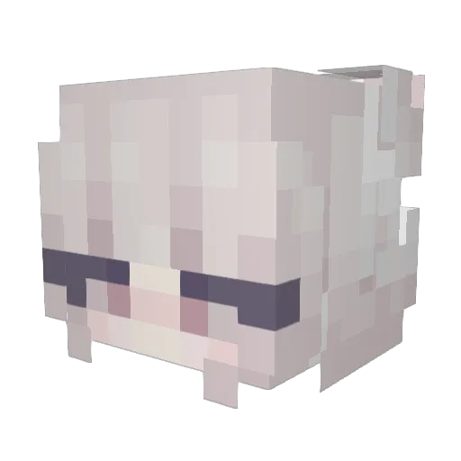 chantile Minecraft avatar head, 3D render