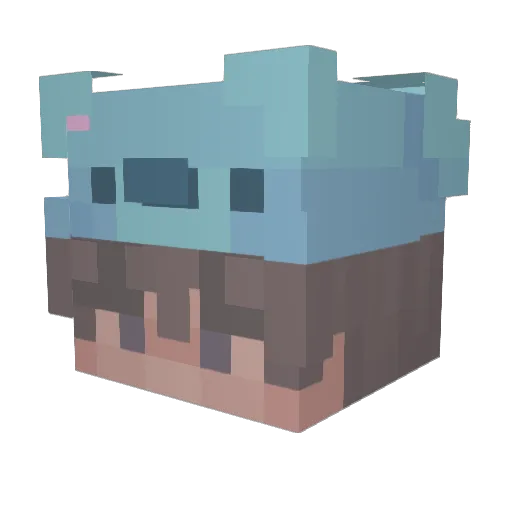 chanu213 Minecraft avatar head, 3D render