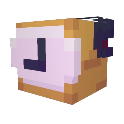 chao1s Minecraft avatar head, 3D render