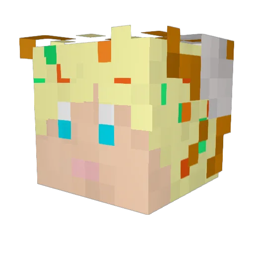 chaofan2 Minecraft avatar head, 3D render