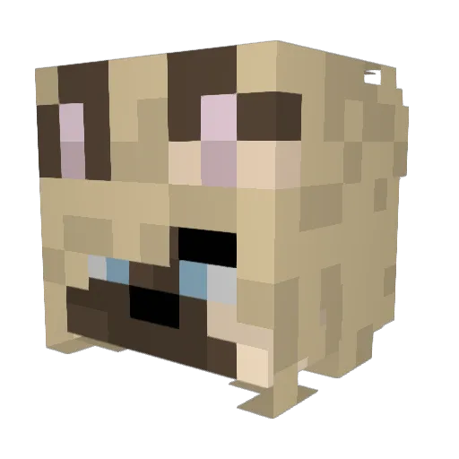 chaokit Minecraft avatar head, 3D render
