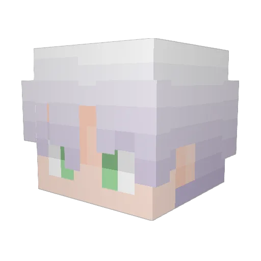 chaomah Minecraft avatar head, 3D render