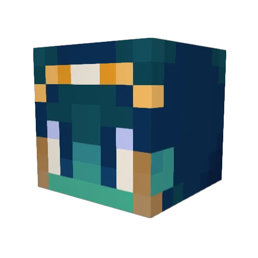 chaos977 Minecraft avatar head, 3D render