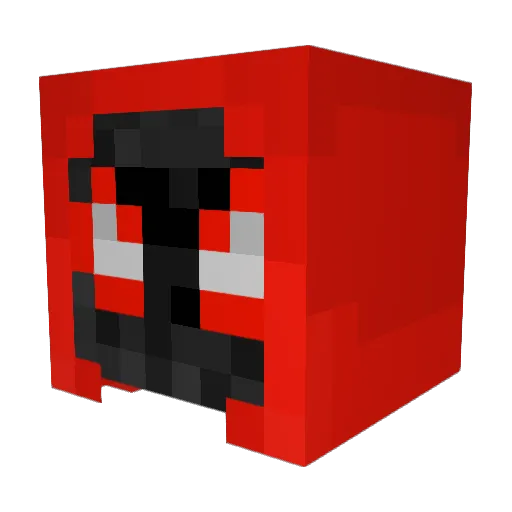 chaos_435 Minecraft avatar head, 3D render