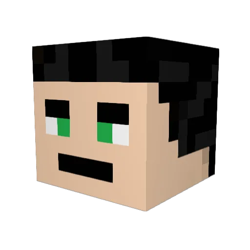 chaos_soft Minecraft avatar head, 3D render