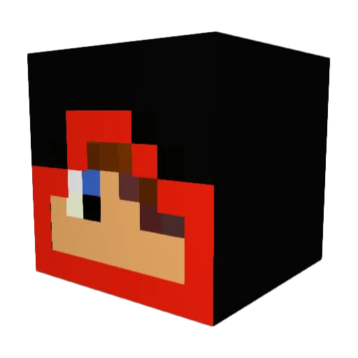 chaosblast321 Minecraft avatar head, 3D render