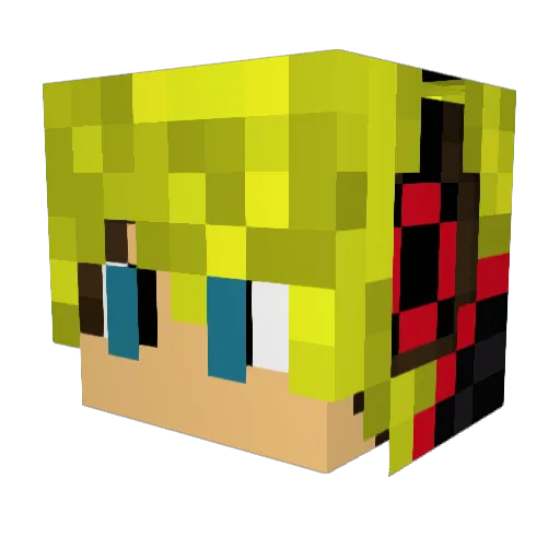 chaosdragon_25 Minecraft avatar head, 3D render