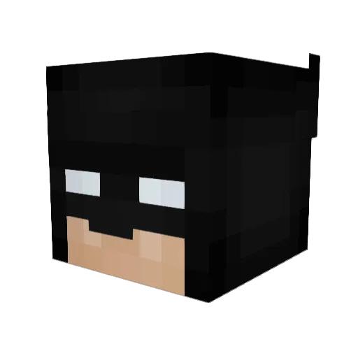 chaosfree Minecraft avatar head, 3D render