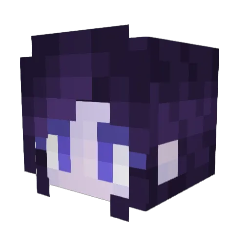 chaoticRose877 Minecraft avatar head, 3D render