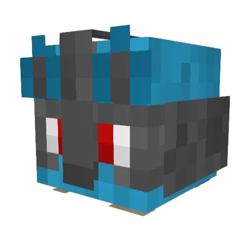 chaoticsonicx Minecraft avatar head, 3D render