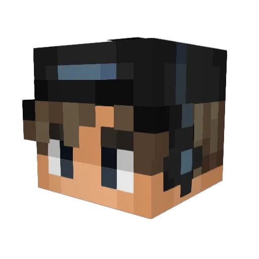 chapa_3 Minecraft avatar head, 3D render