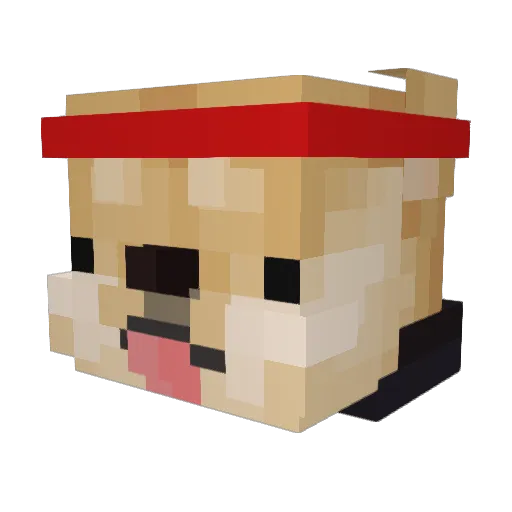 chapaxz Minecraft avatar head, 3D render