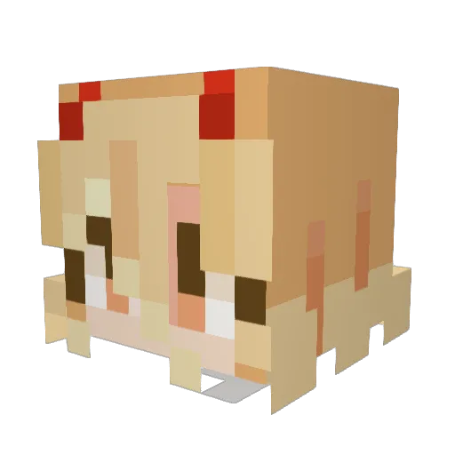 chapelofblood Minecraft avatar head, 3D render