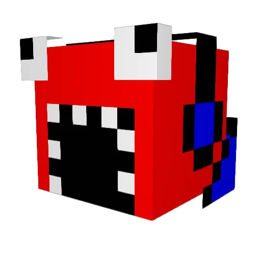 chapelton7 Minecraft avatar head, 3D render