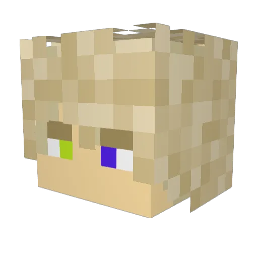 chapinnit Minecraft avatar head, 3D render
