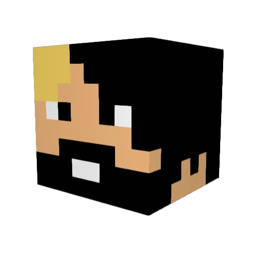 char_lotte06 Minecraft avatar head, 3D render