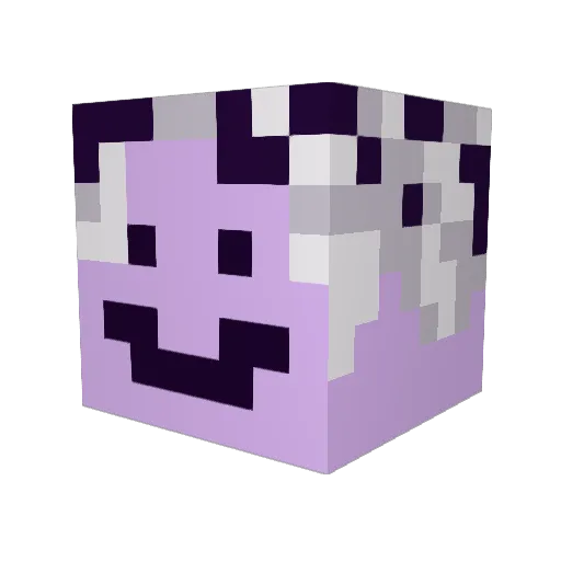 characterlim Minecraft avatar head, 3D render