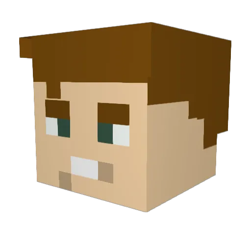 charbarker123 Minecraft avatar head, 3D render