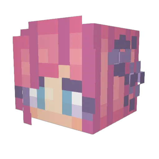 charbbi Minecraft avatar head, 3D render