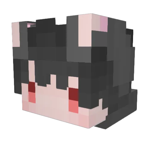 charbecandy Minecraft avatar head, 3D render