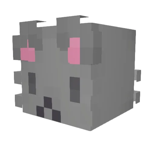 charbiebarbie Minecraft avatar head, 3D render