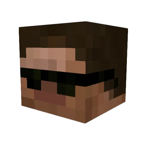 charbunn Minecraft avatar head, 3D render