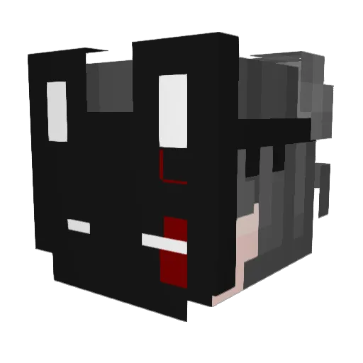 charelchen Minecraft avatar head, 3D render