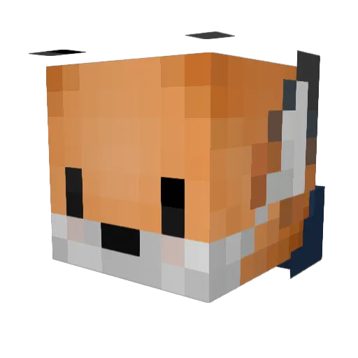 charesptat Minecraft avatar head, 3D render