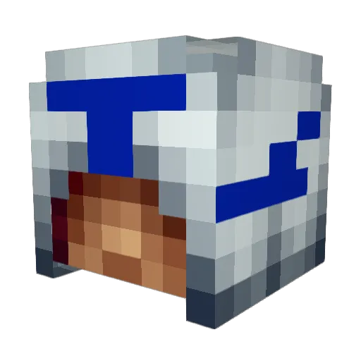 charfizz Minecraft avatar head, 3D render