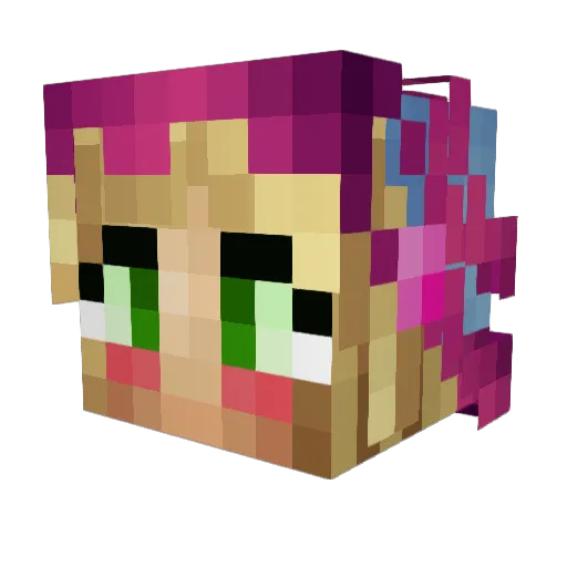 charger235 Minecraft avatar head, 3D render