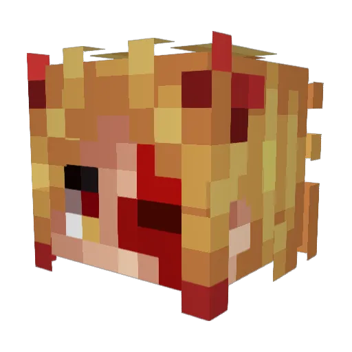 charisard1 Minecraft avatar head, 3D render