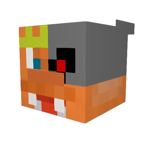 charizardgod Minecraft avatar head, 3D render