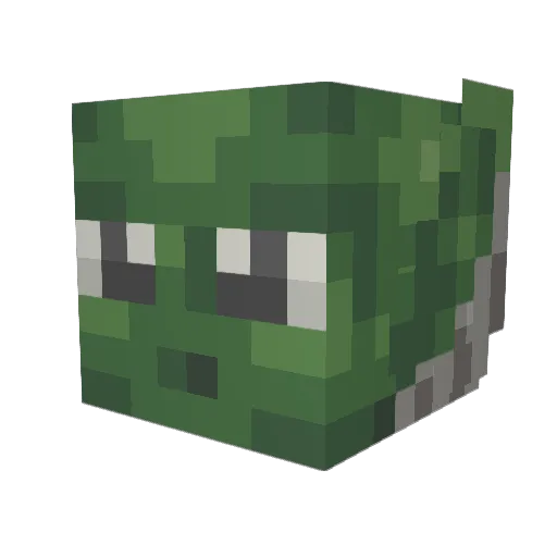 charks813 Minecraft avatar head, 3D render