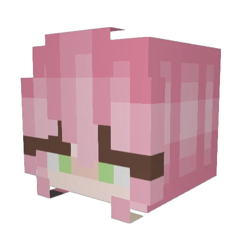charleekg Minecraft avatar head, 3D render