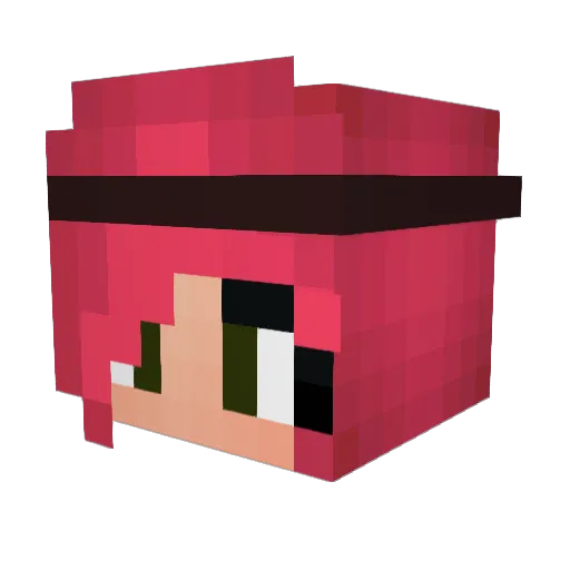charleyatom Minecraft avatar head, 3D render