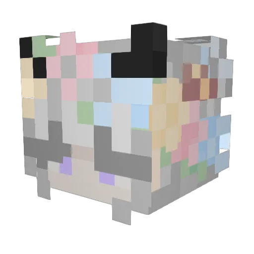 charlie2244 Minecraft avatar head, 3D render