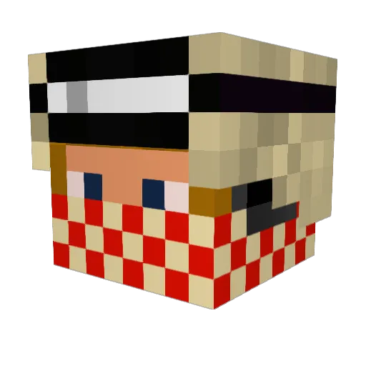charlieboy615 Minecraft avatar head, 3D render