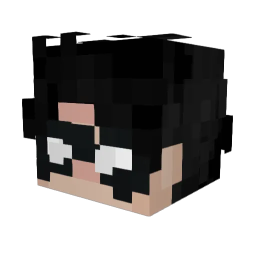 charliechogg Minecraft avatar head, 3D render
