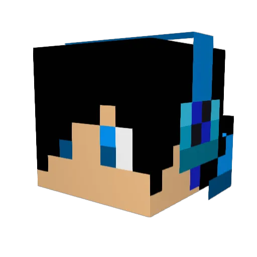 charlier34 Minecraft avatar head, 3D render