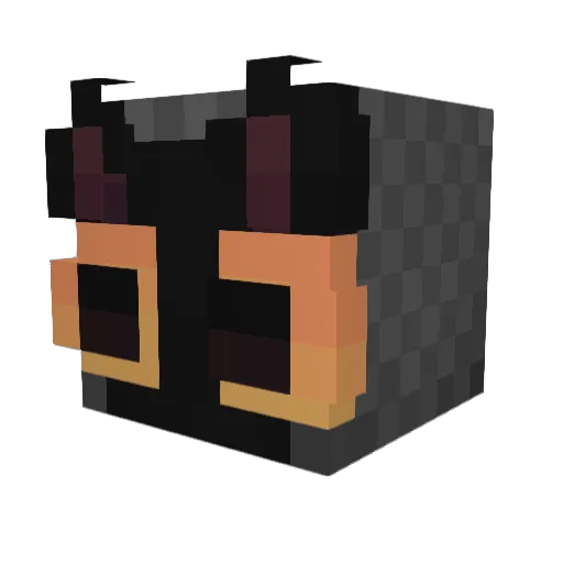 charliescomet Minecraft avatar head, 3D render