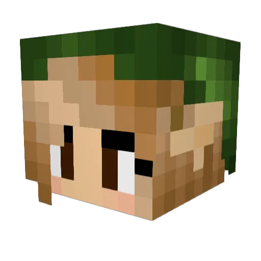 charliestew Minecraft avatar head, 3D render