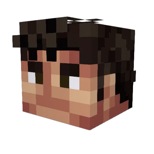 charlietighe Minecraft avatar head, 3D render