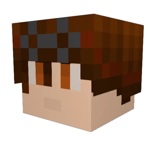 charliewolves Minecraft avatar head, 3D render