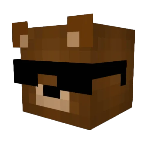 charload Minecraft avatar head, 3D render