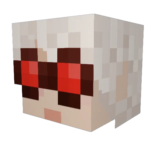 charloshire Minecraft avatar head, 3D render