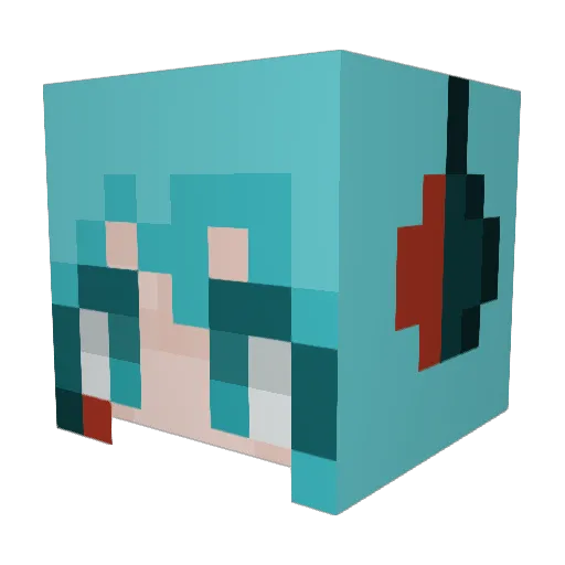 charlotte0903 Minecraft avatar head, 3D render