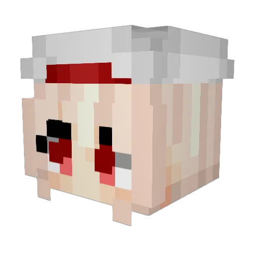 charlotte41 Minecraft avatar head, 3D render