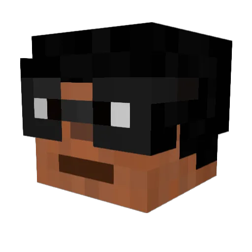 charlottebust Minecraft avatar head, 3D render