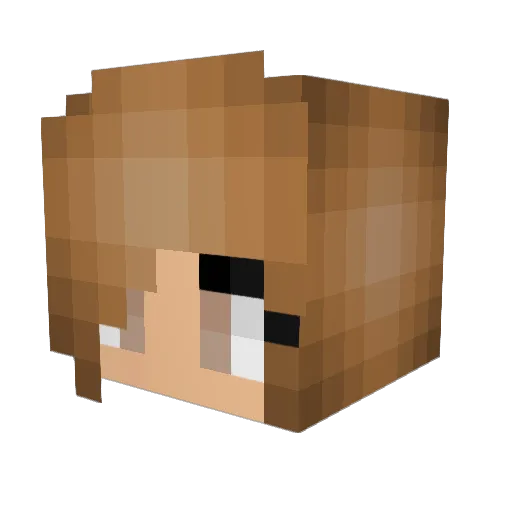 charlottelolipop Minecraft avatar head, 3D render